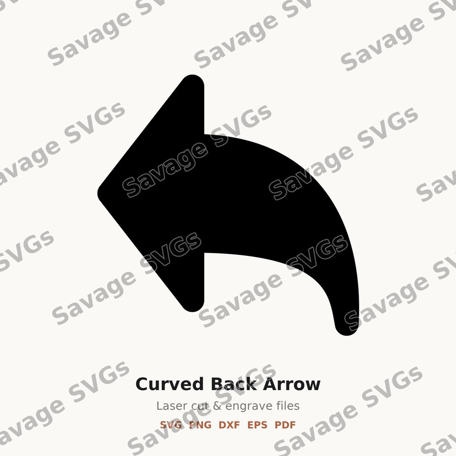 Curved Back Arrow