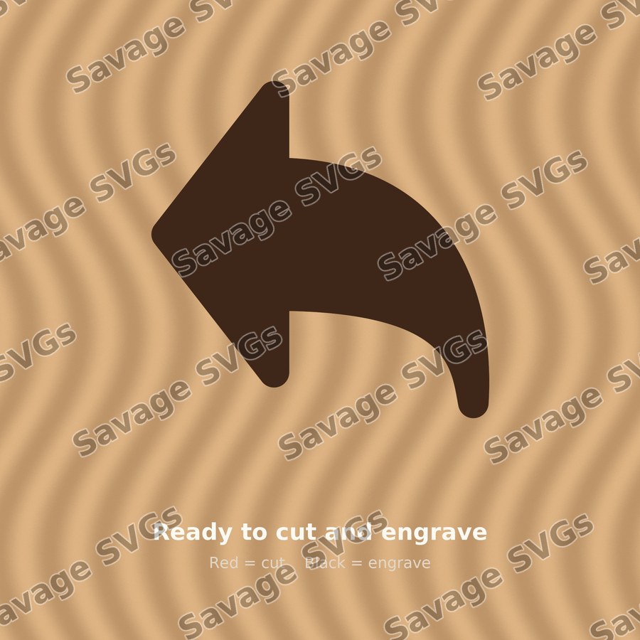 Curved Back Arrow
