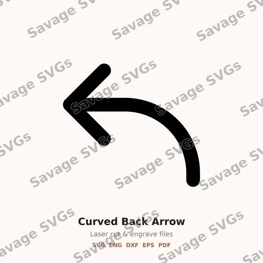 Curved Back Arrow