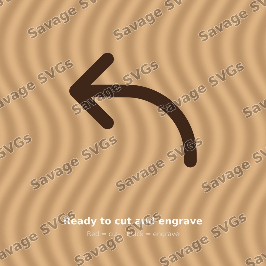 Curved Back Arrow