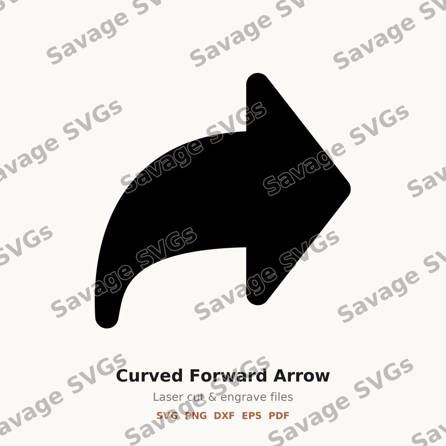 Curved Forward Arrow