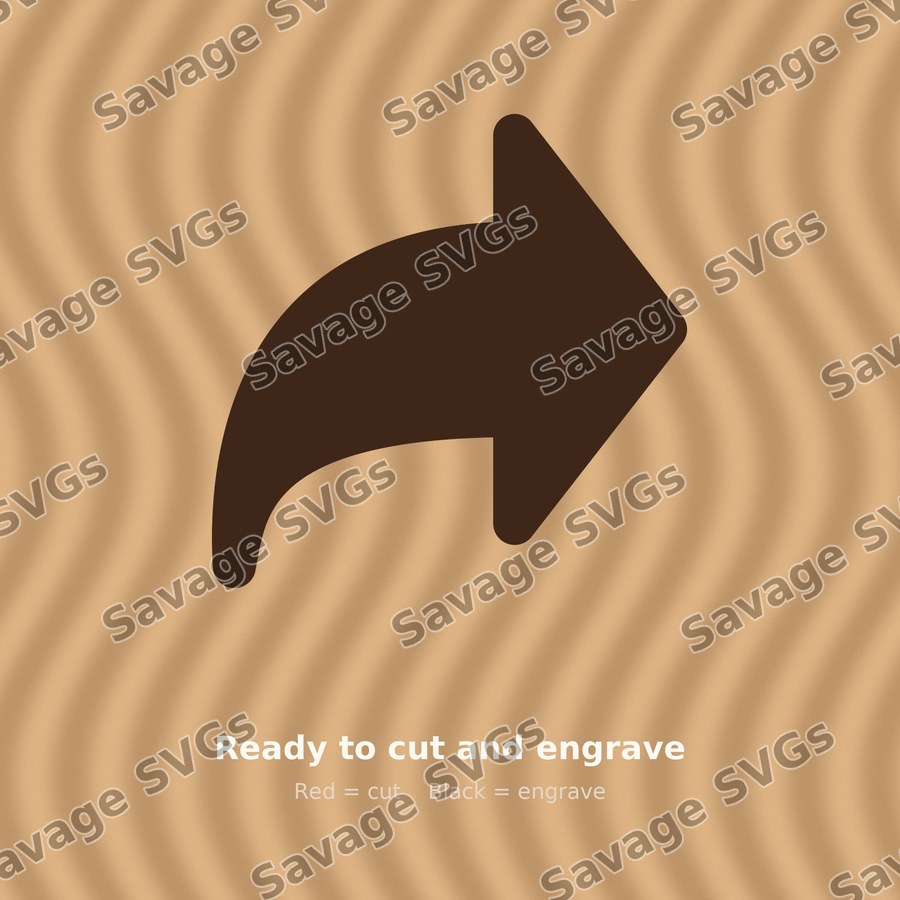 Curved Forward Arrow