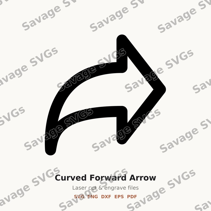 Curved Forward Arrow