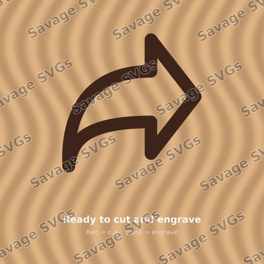 Curved Forward Arrow