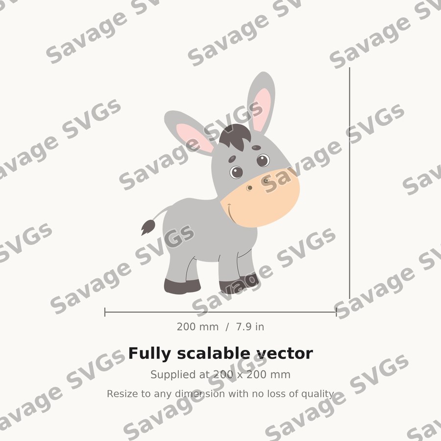 Cute Baby Donkey