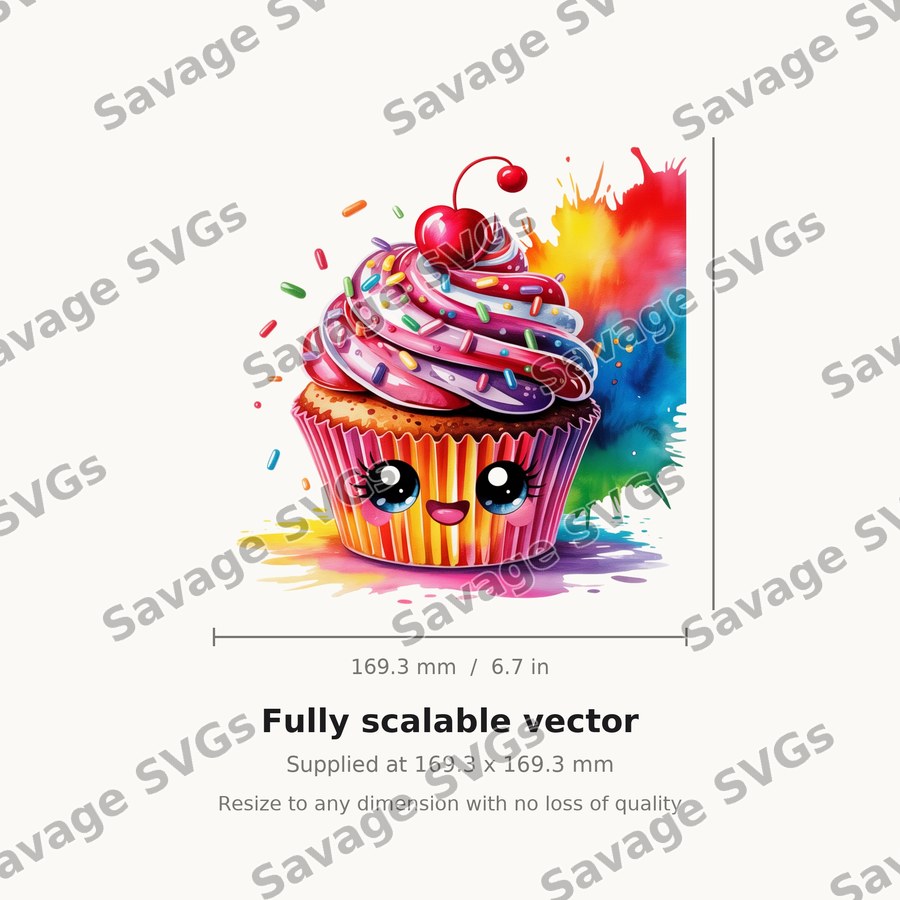 Cute Cupcake Face