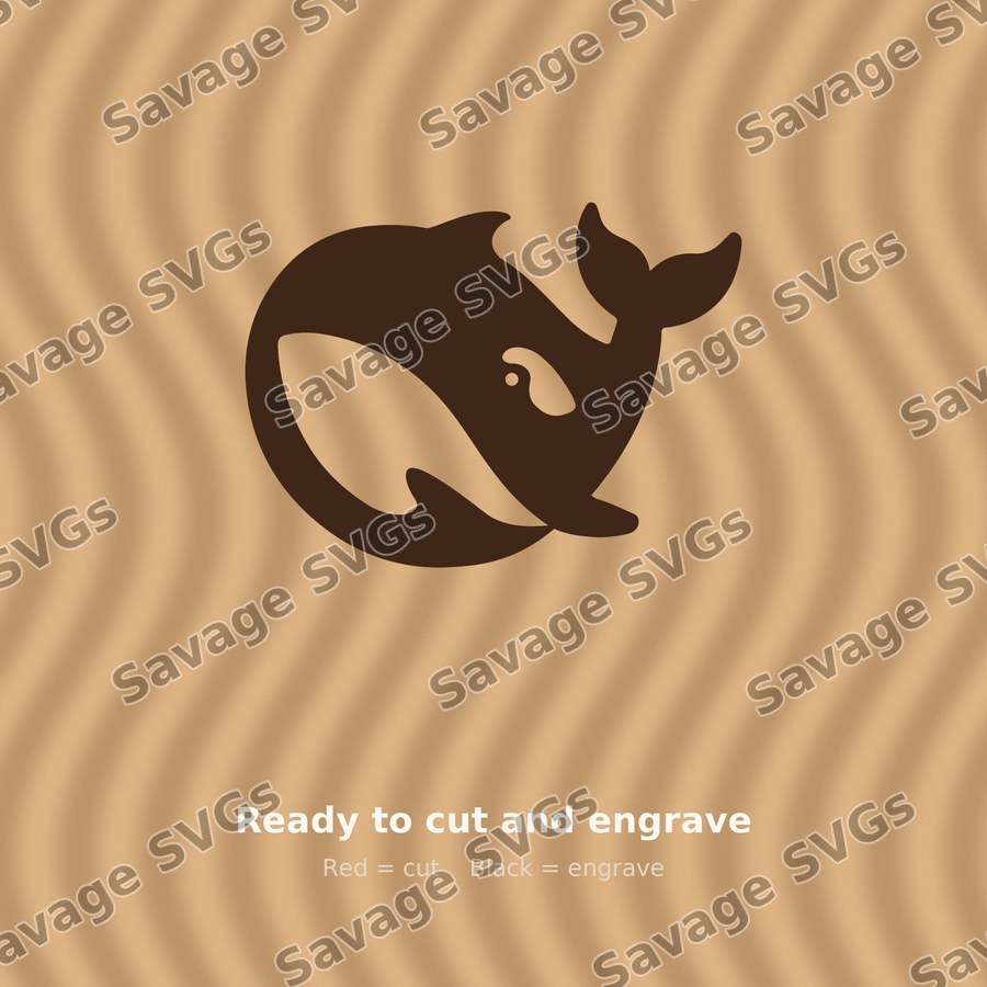 Cute Whale Silhouette