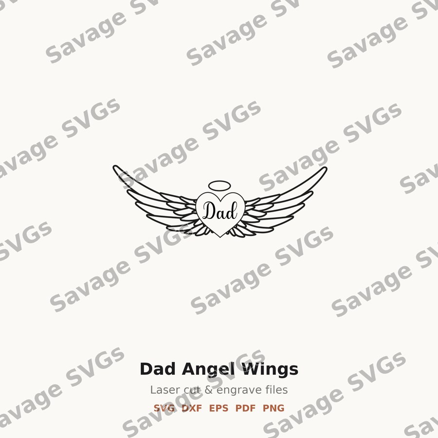 Dad Angel Wings