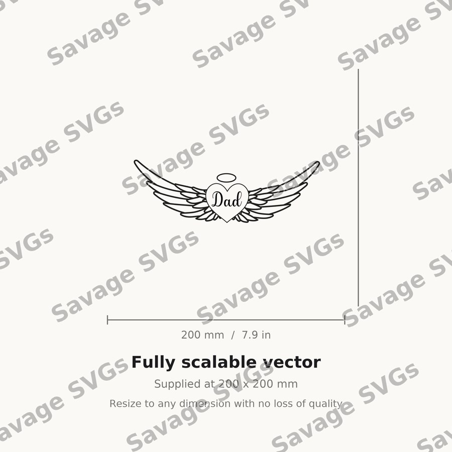 Dad Angel Wings