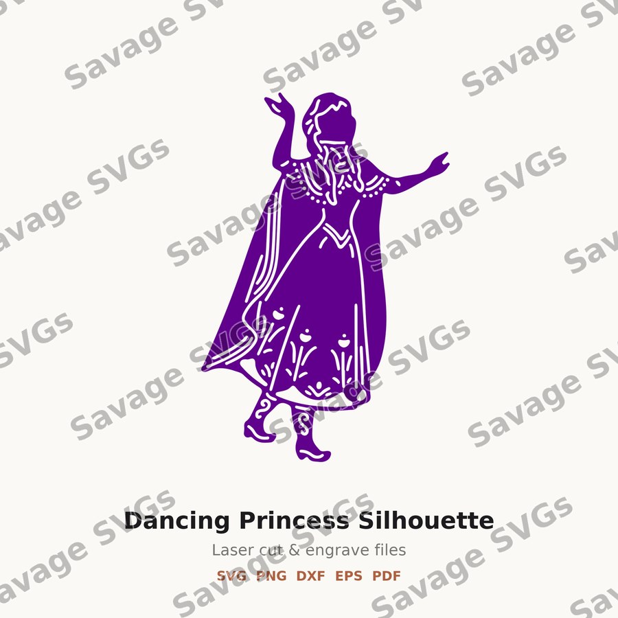 Dancing Princess Silhouette