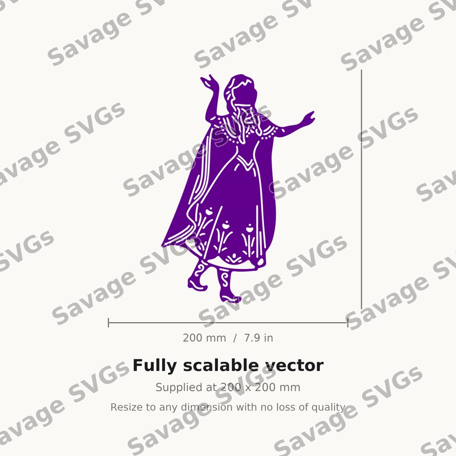 Dancing Princess Silhouette