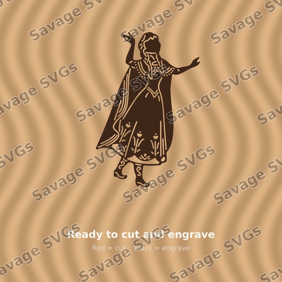 Dancing Princess Silhouette