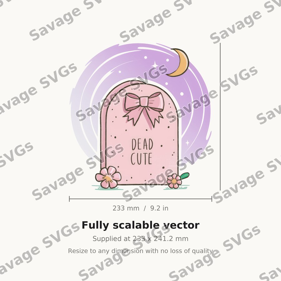 Dead Cute Tombstone