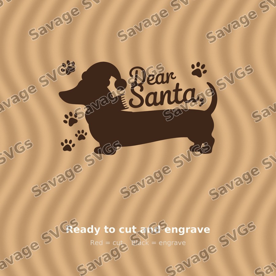 Dear Santa Dachshund