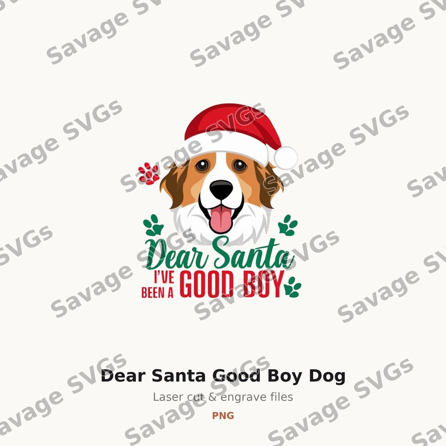 Dear Santa Good Boy Dog