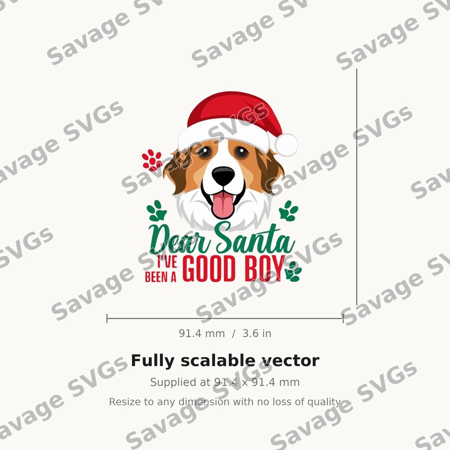 Dear Santa Good Boy Dog