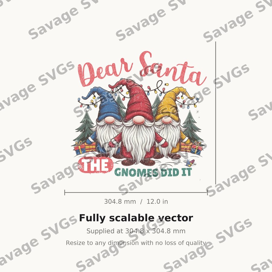 Dear Santa The Gnomes Did It