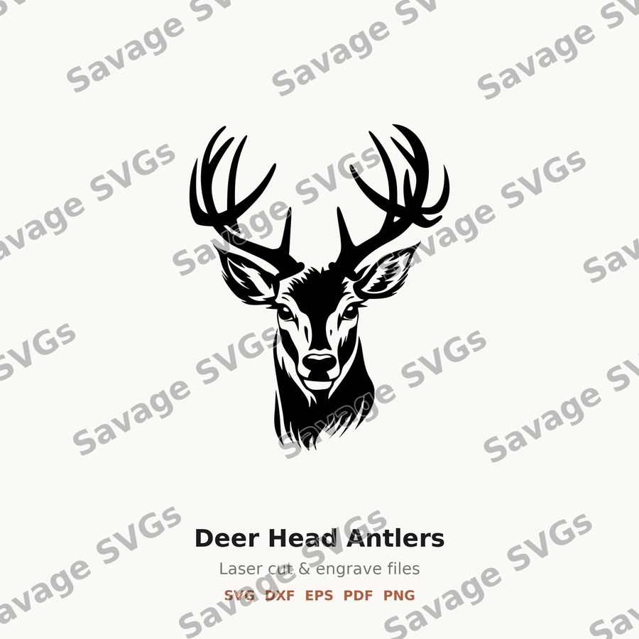 Deer Head Antlers