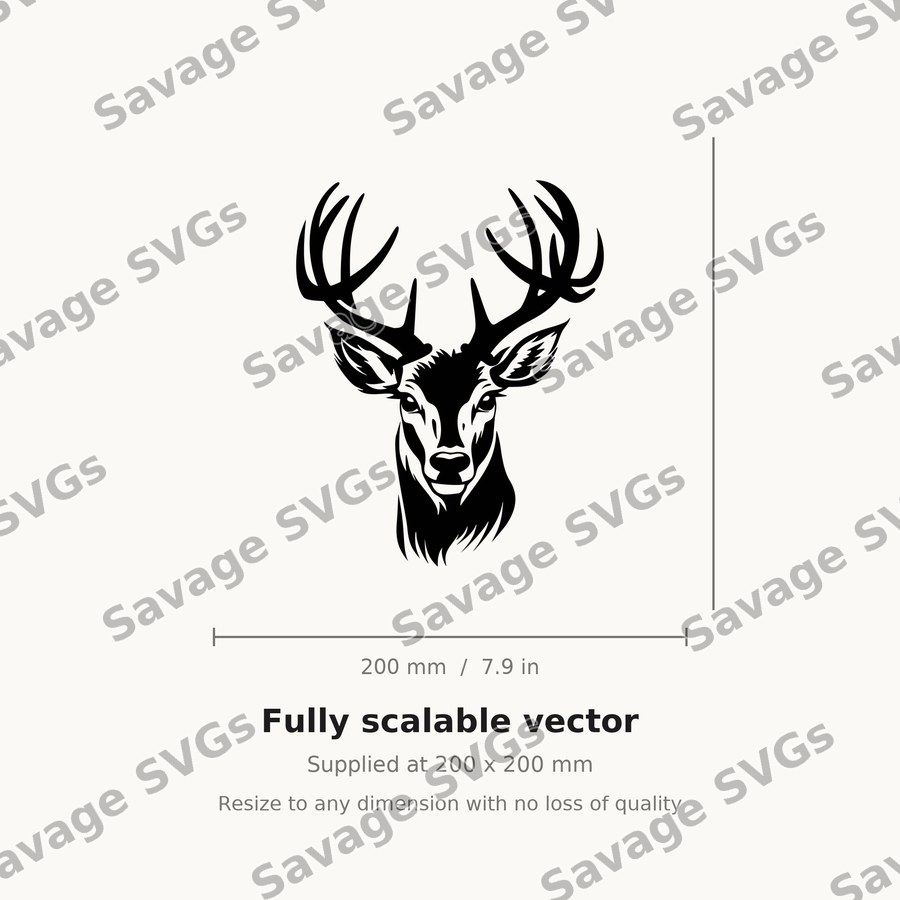 Deer Head Antlers