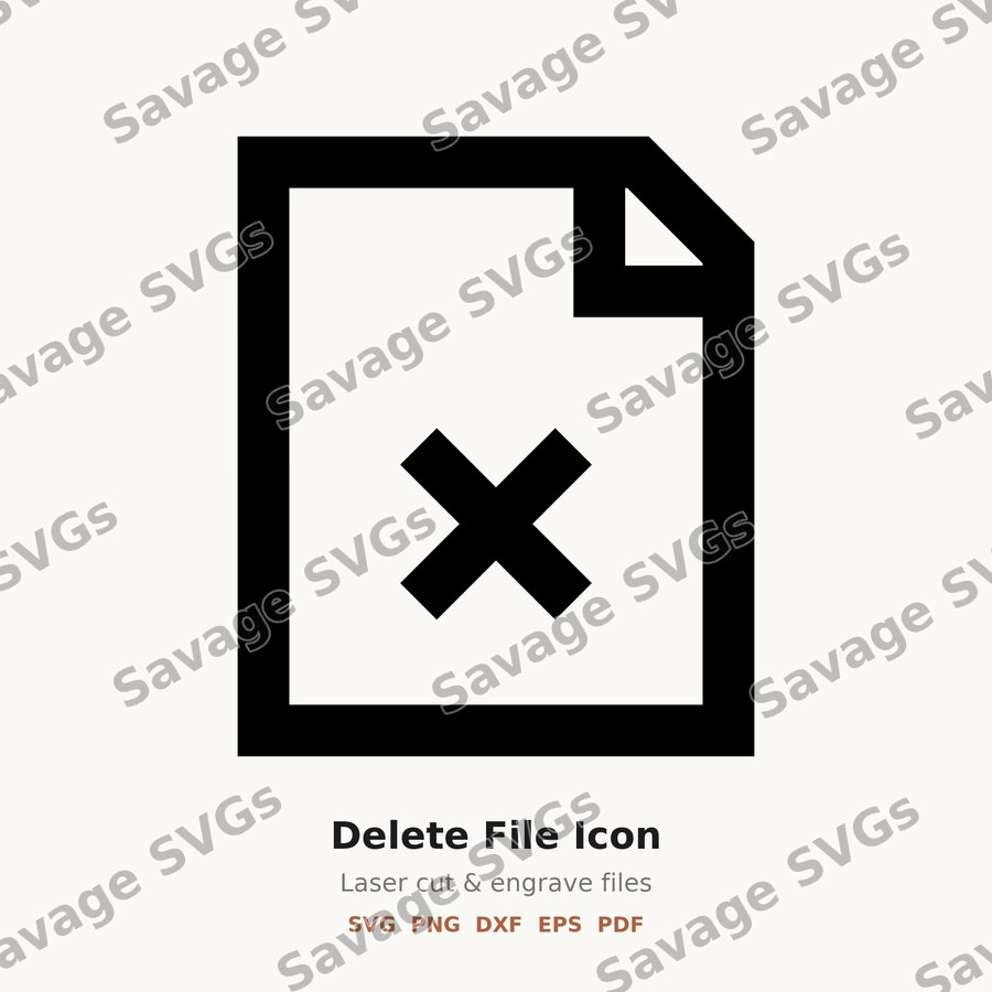 Delete File Icon