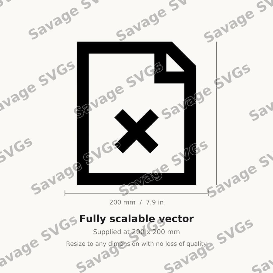 Delete File Icon