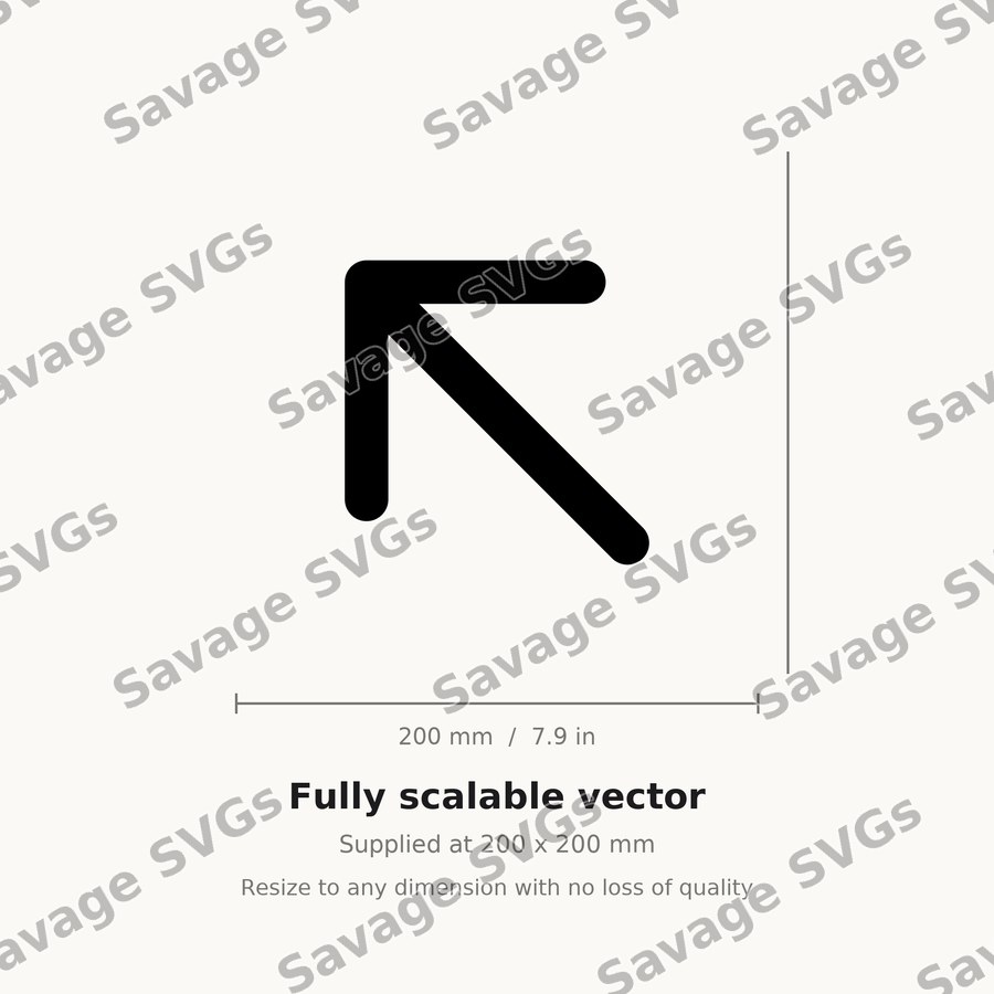 Diagonal Arrow Up Left