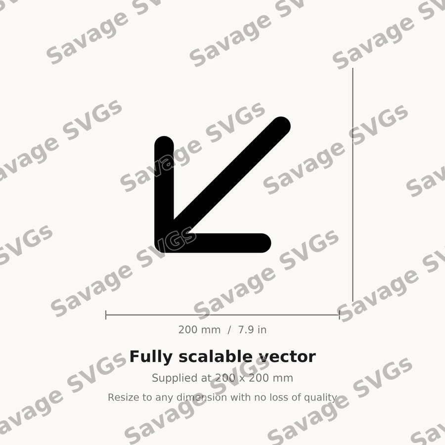 Diagonal Down Left Arrow