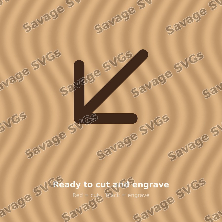 Diagonal Down Left Arrow