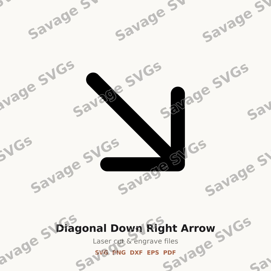 Diagonal Down Right Arrow