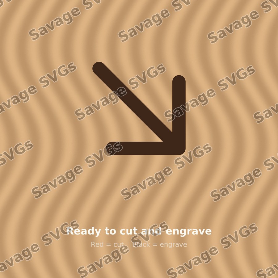 Diagonal Down Right Arrow