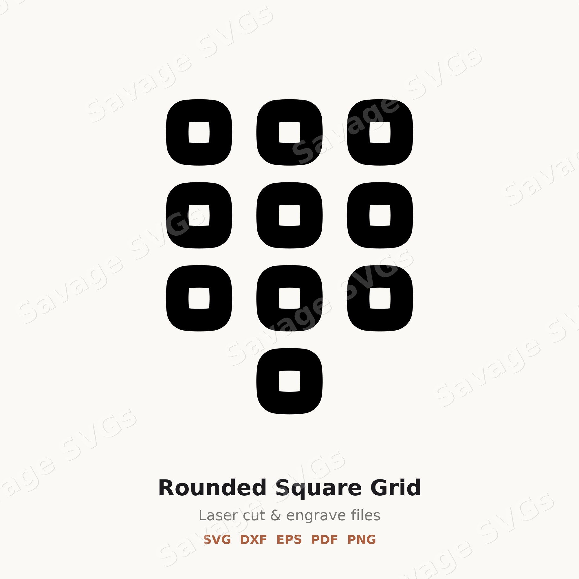 Rounded Square Grid