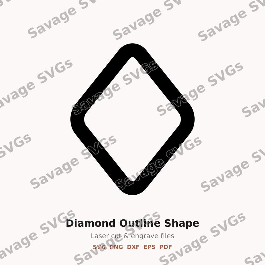 Diamond Outline Shape