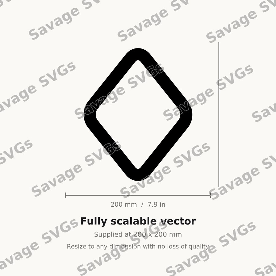 Diamond Outline Shape