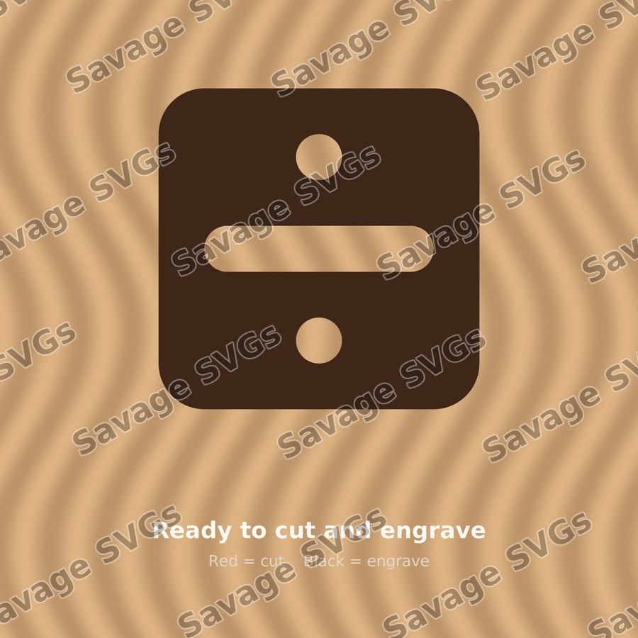 Division Sign In Square