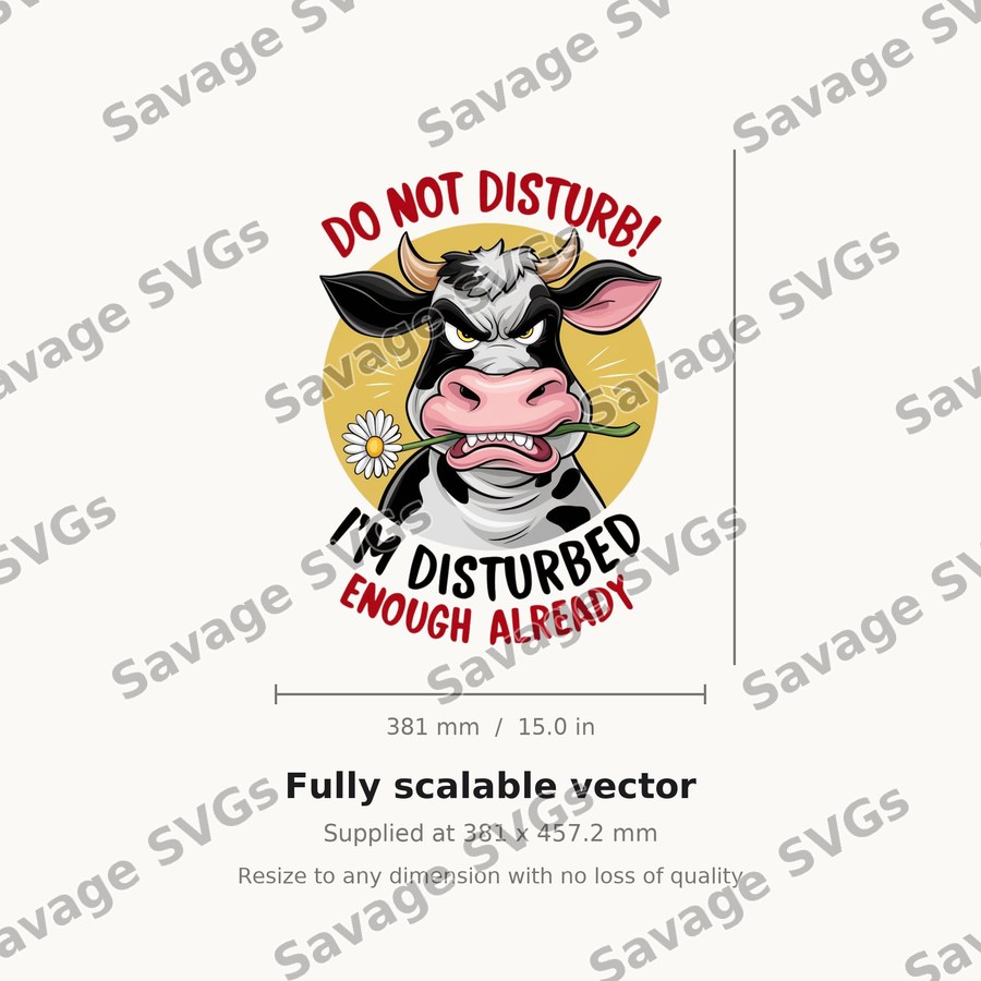 Do Not Disturb Cow
