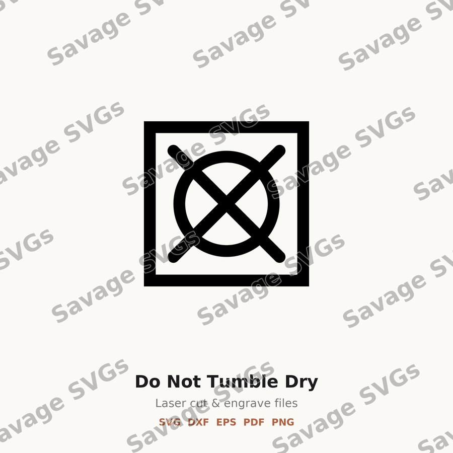 Do Not Tumble Dry Symbol
