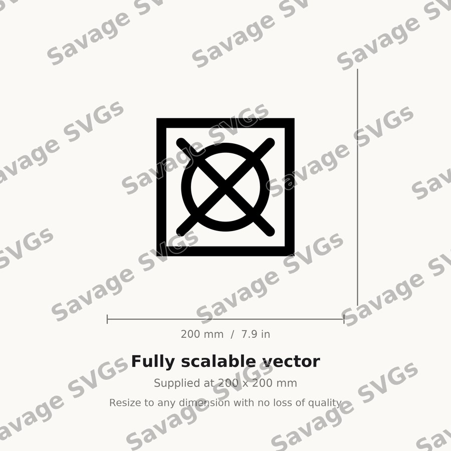 Do Not Tumble Dry Symbol