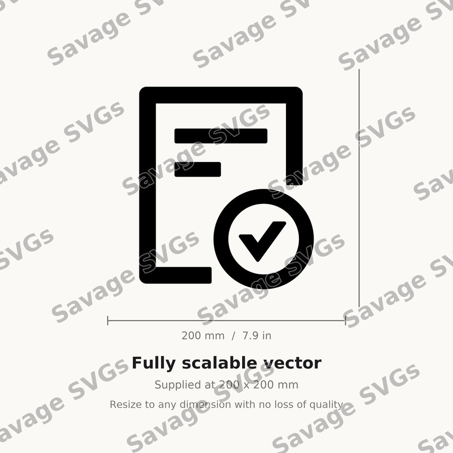 Document Approved Icon
