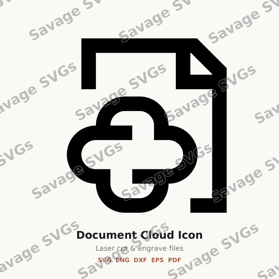 Document Cloud Icon