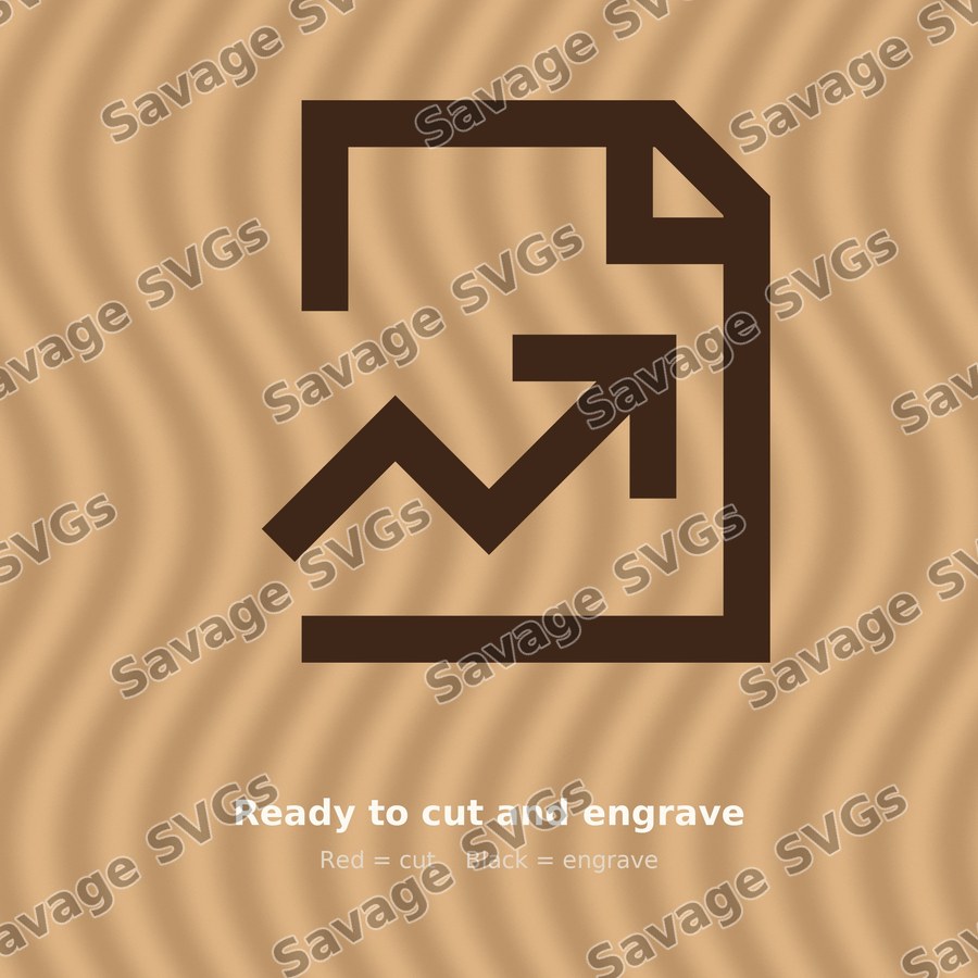 Document Growth Chart Icon