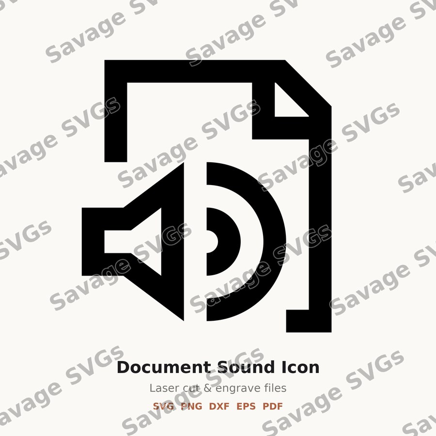 Document Sound Icon