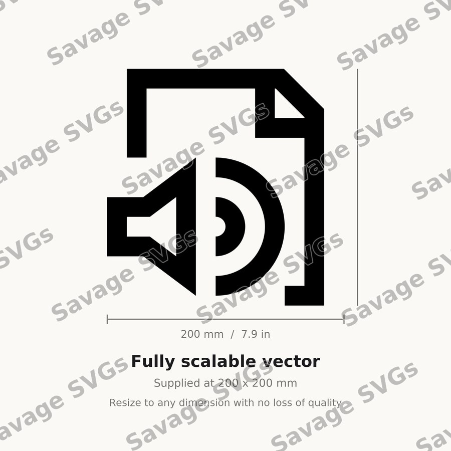 Document Sound Icon