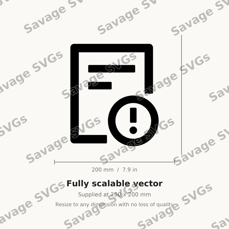 Document Warning Icon