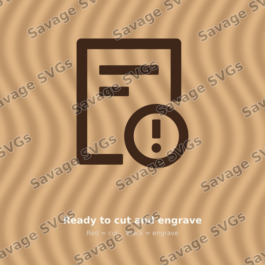 Document Warning Icon