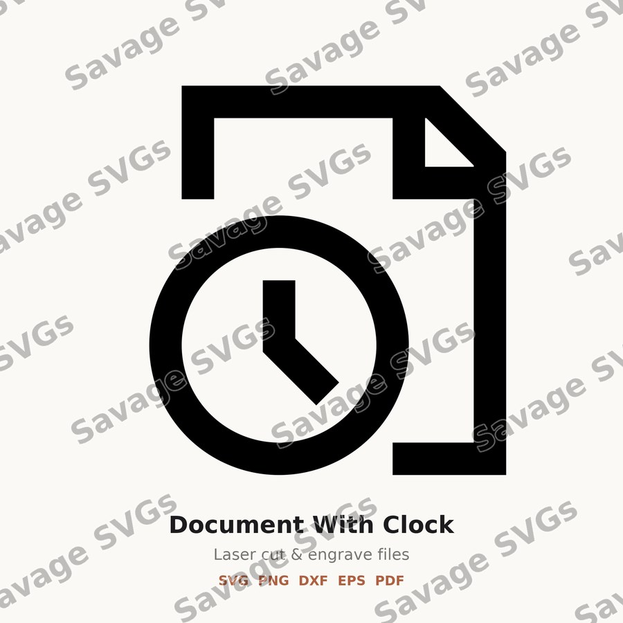 Document With Clock