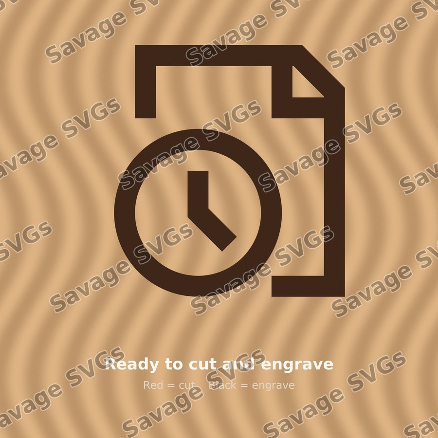Document With Clock