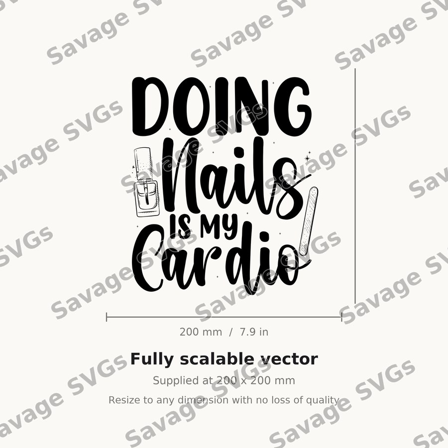 Doing Nails Is My Cardio 01