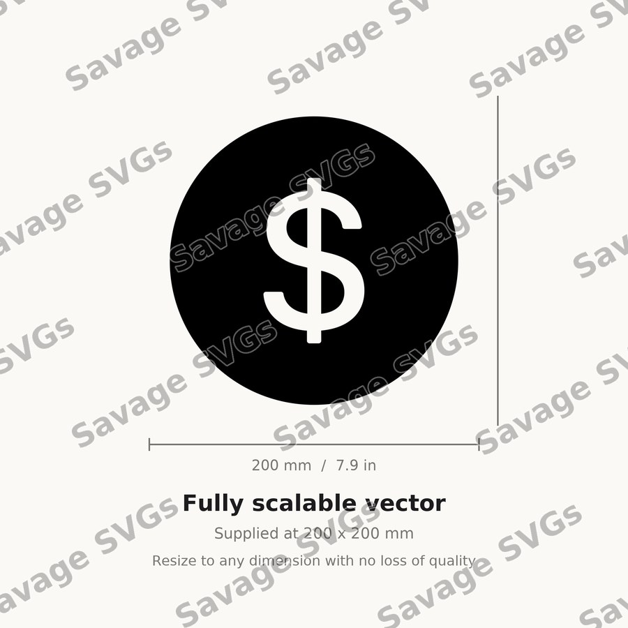 Dollar Sign Circle