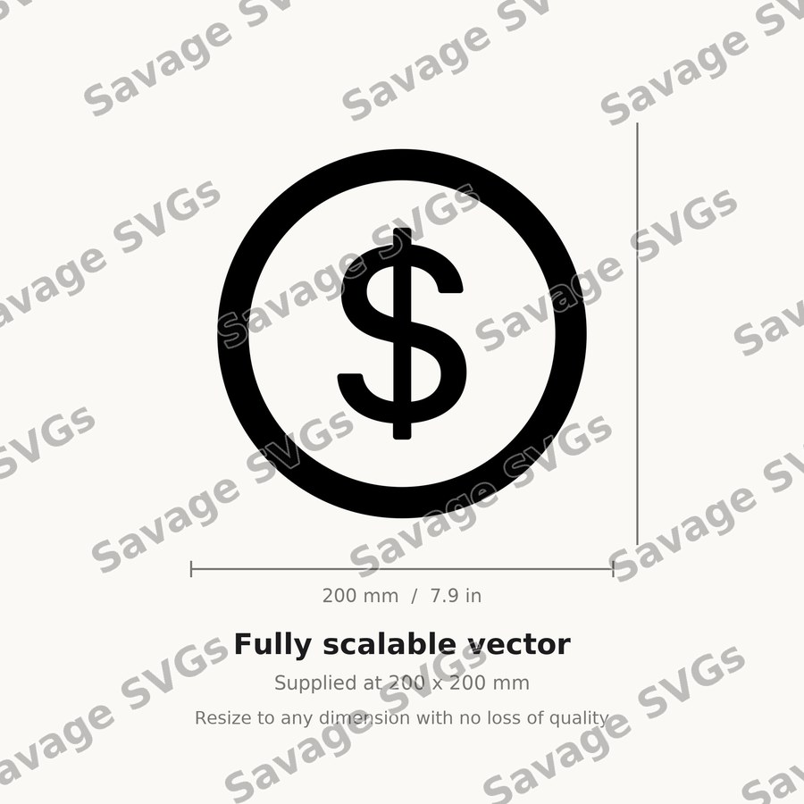 Dollar Sign Circle