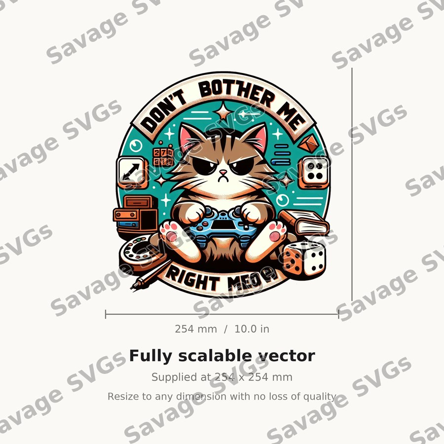 Don't Bother Me Gamer Cat